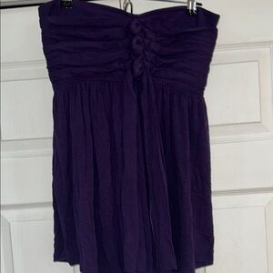 The pyramid collection, Deep Purple Thai front tube top with stretch back